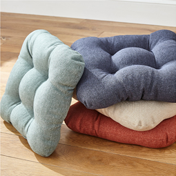 Shop Linen Look Seat Pad Set of Four